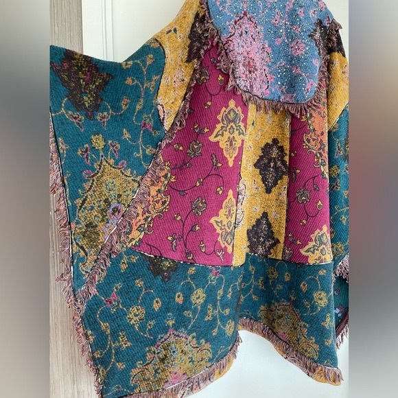 Zara Atelier Patchwork Poncho Limited Edition - Picture 12 of 13